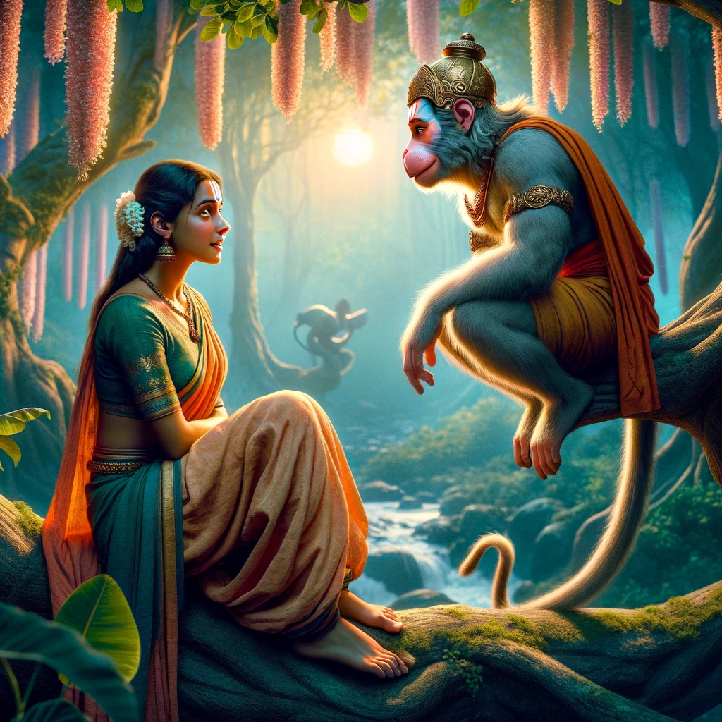 Sita is Bewildered by Hanuman